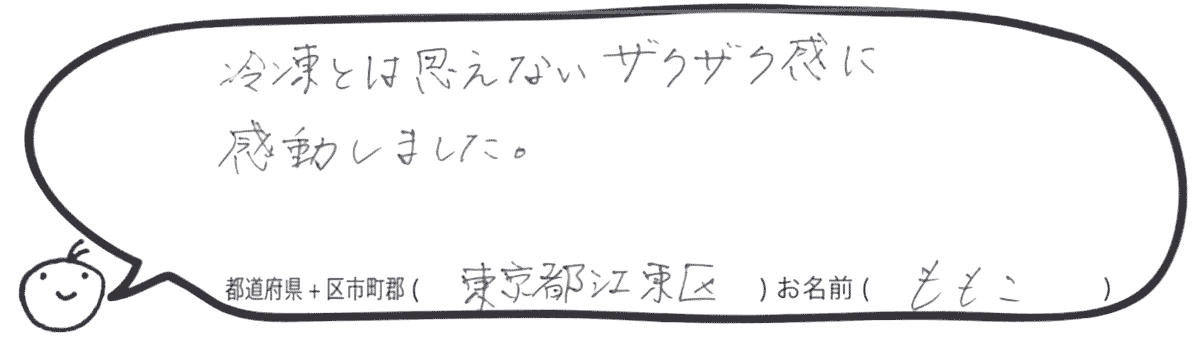 ピッコロッソ お客様の声